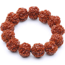 Y0030  Nepal Bodhi seed Bracelet 5 face buddha bead bracelet
